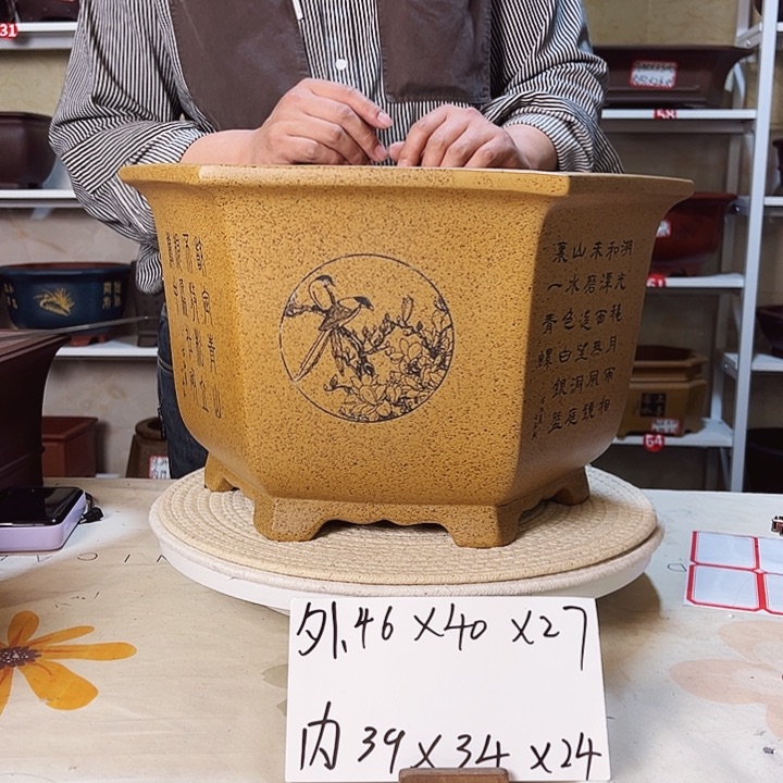 紫砂紫砂花盆花盆