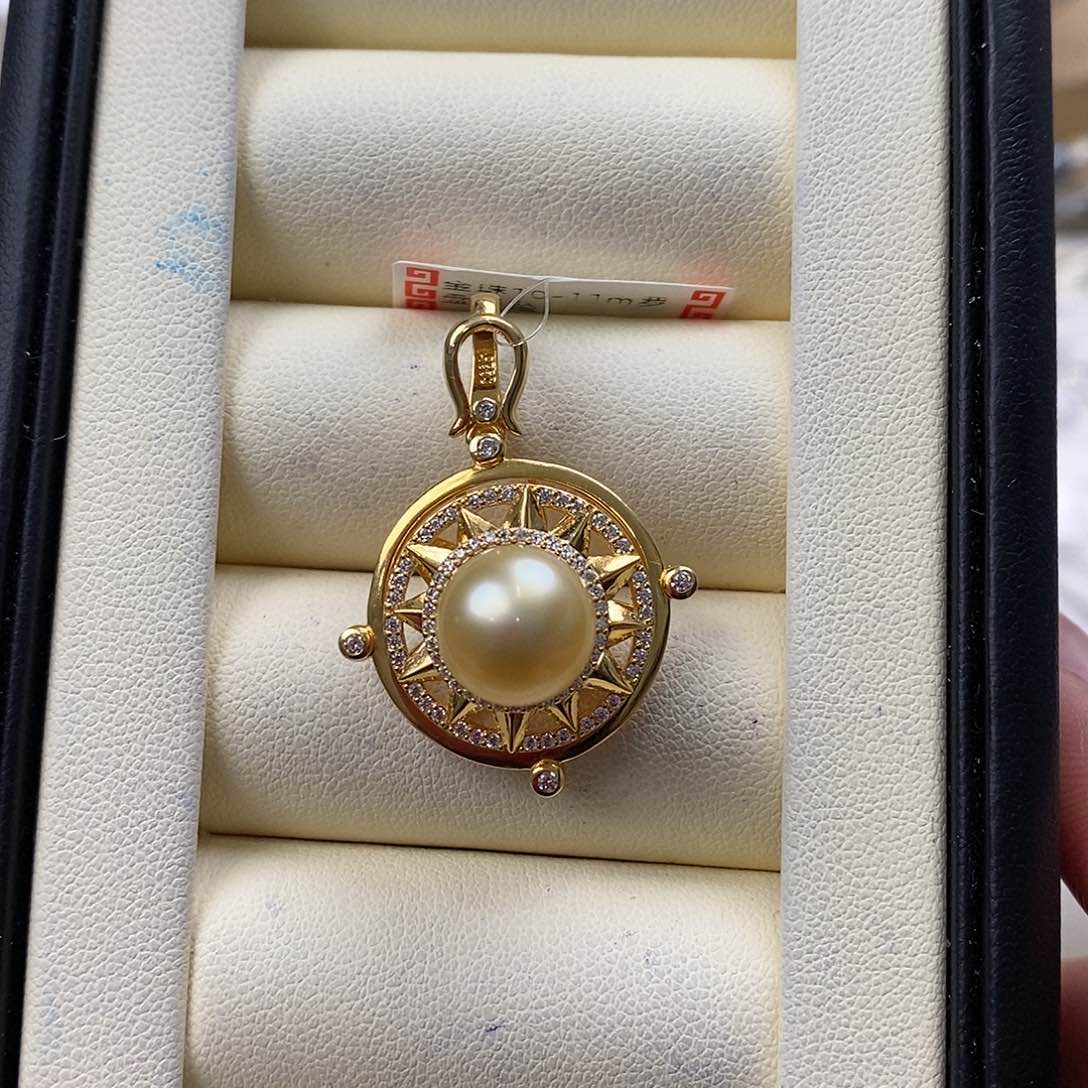 海水珍珠颈饰银S925镶嵌