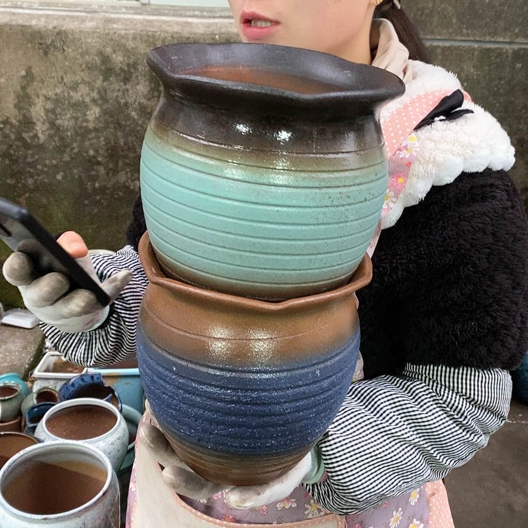 紫砂花盆正品口18高20