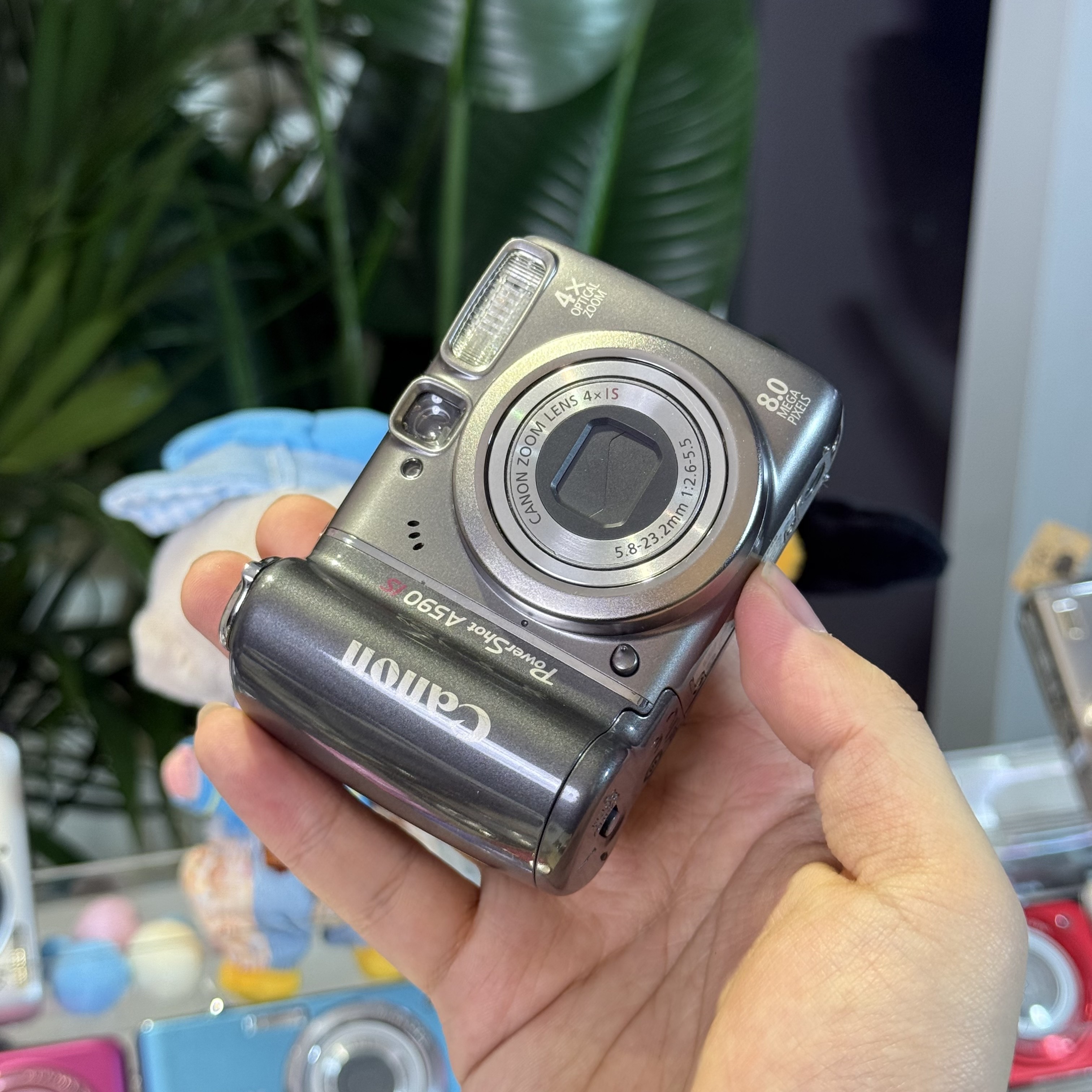 9新 Canon/佳能 佳能a590冷白皮柔焦适合新手带配件五号电池供电
