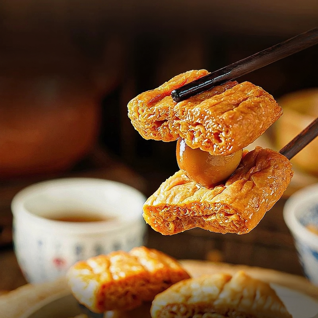 夹心豆干卤蛋豆腐干豆脯素食网红追剧休闲零食小吃独立包装272克