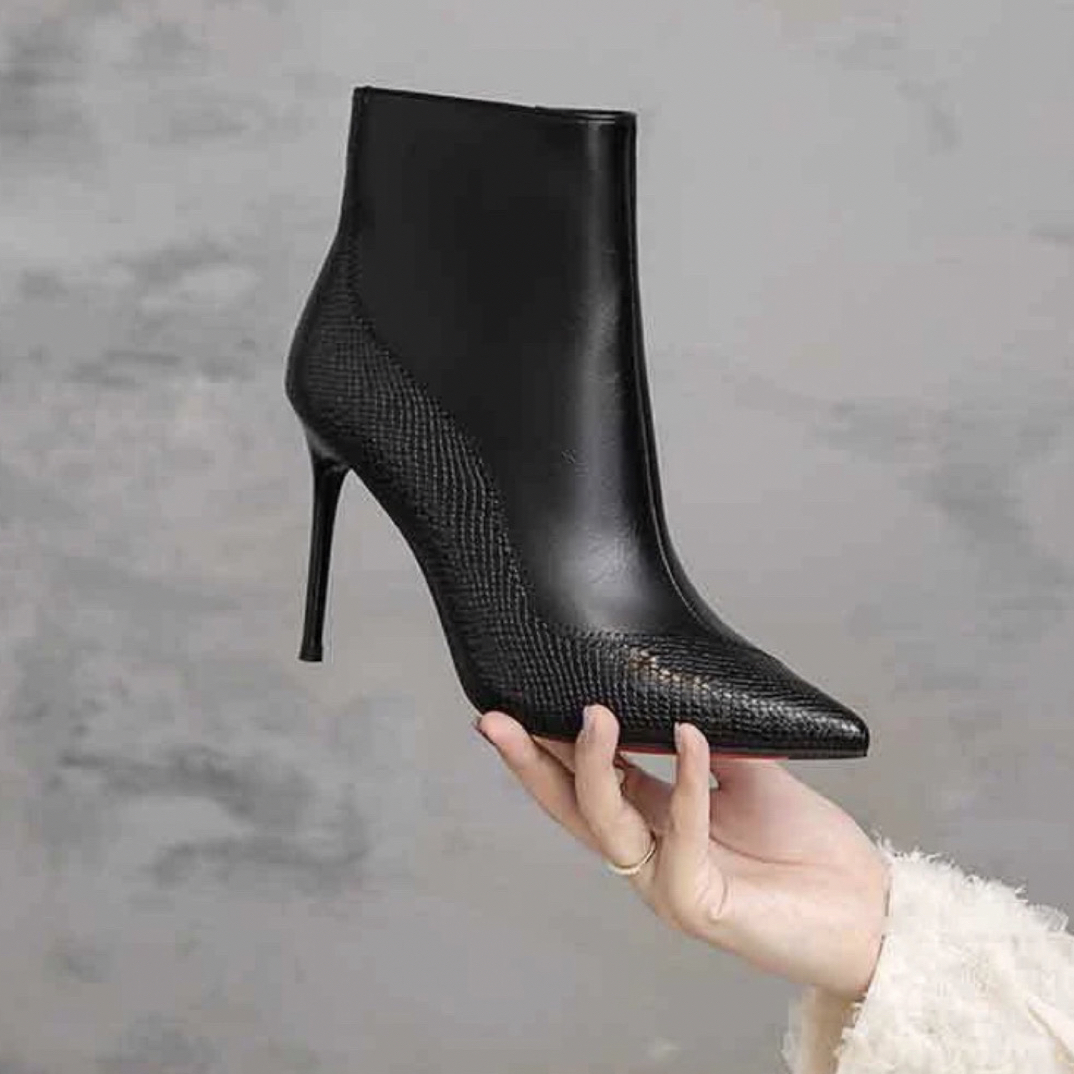 新款 时尚潮流爆款 跟高8厘米 嘎嘎舒适 短靴美美哒