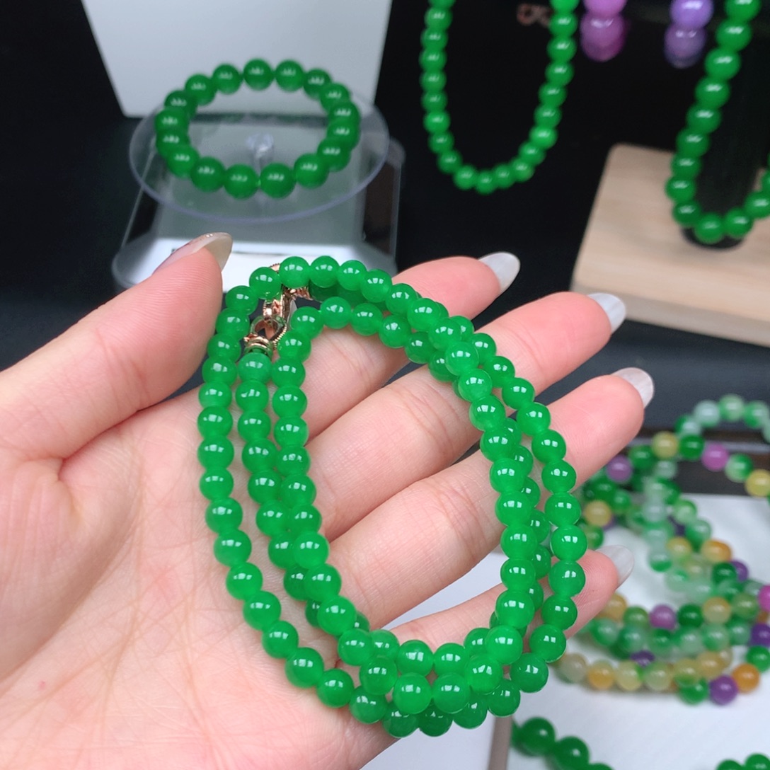 梅***一物一拍，缅料卡5➕项链