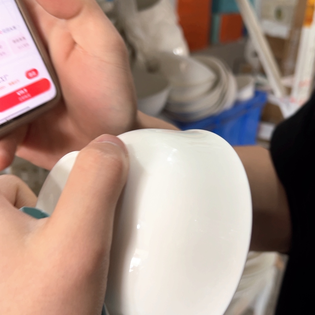 瓷老白胎饭碗10个