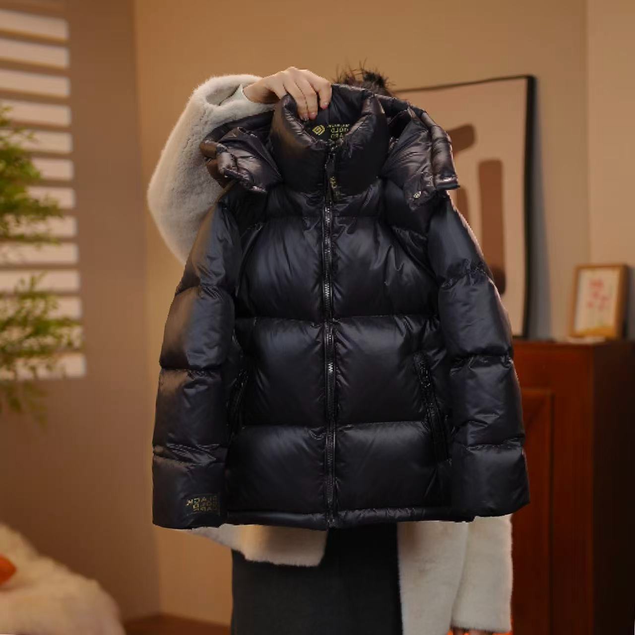 A1秋冬新款儿童羽绒服男童女童加厚连帽洋气外套中大童冬季