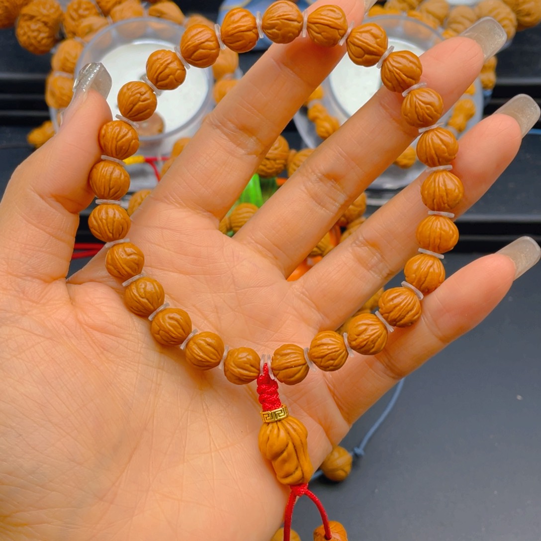 桃核手串林*鸟见健健康康平平安安9