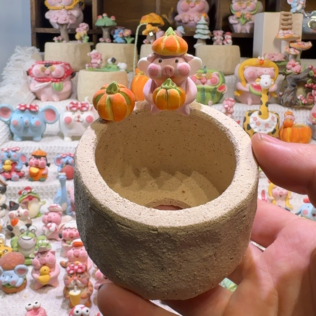 厂家直销手工花盆摆件