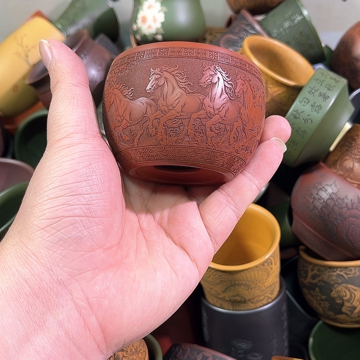 茶杯紫砂全手工紫砂主人杯