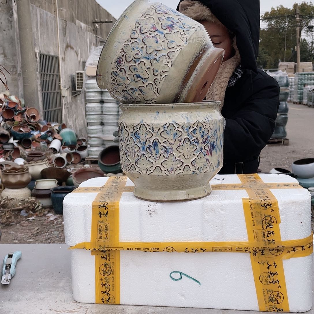 红陶王嫂花盆0116-316