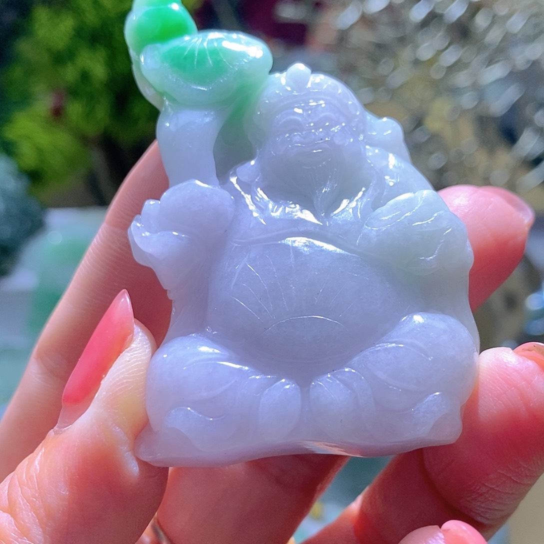 【闪购商品】翡翠未镶嵌颈饰财神