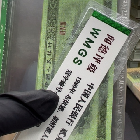 塑料第三套人民币五分十张