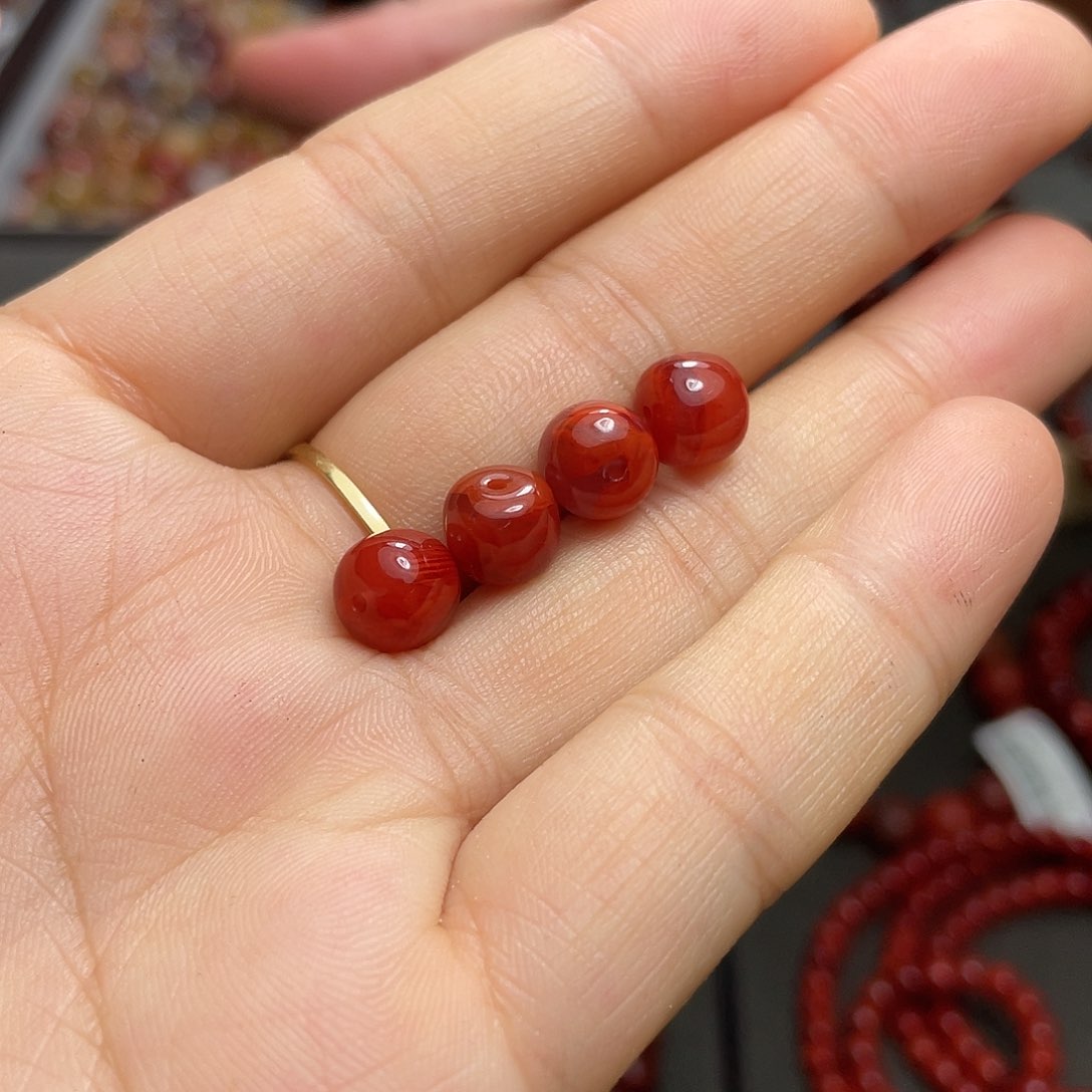 未镶嵌单珠多样性发1南红玛瑙  7.9-8