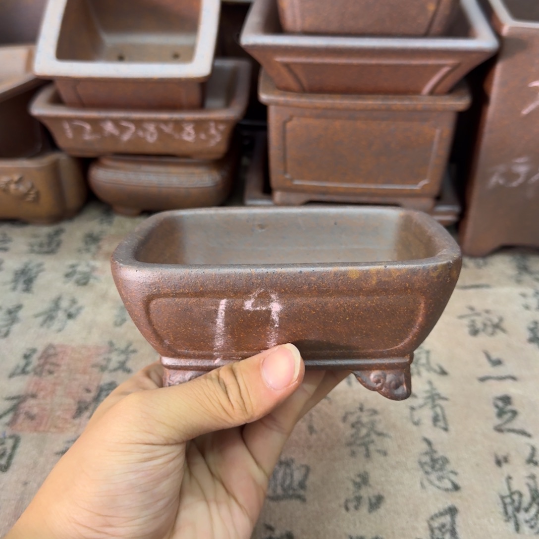 紫砂花盆36号宜兴紫砂正品12x9x4