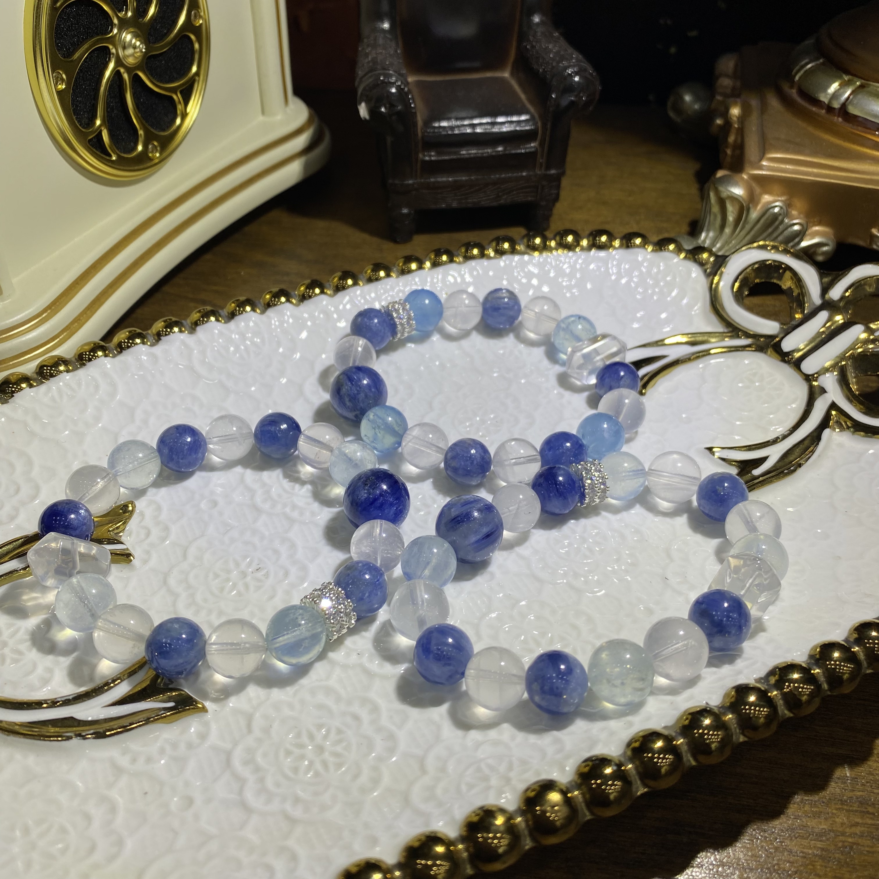 V267-高品质天然水晶多宝设计款手链-多样性发其一