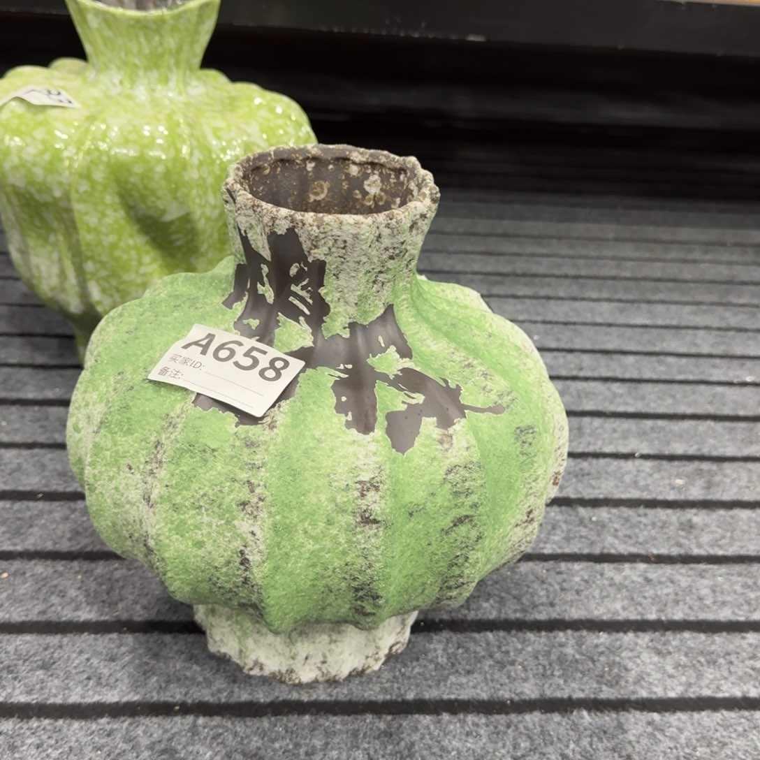 盘***万摆件景德镇高温花瓶编码658高28口8默认无孔