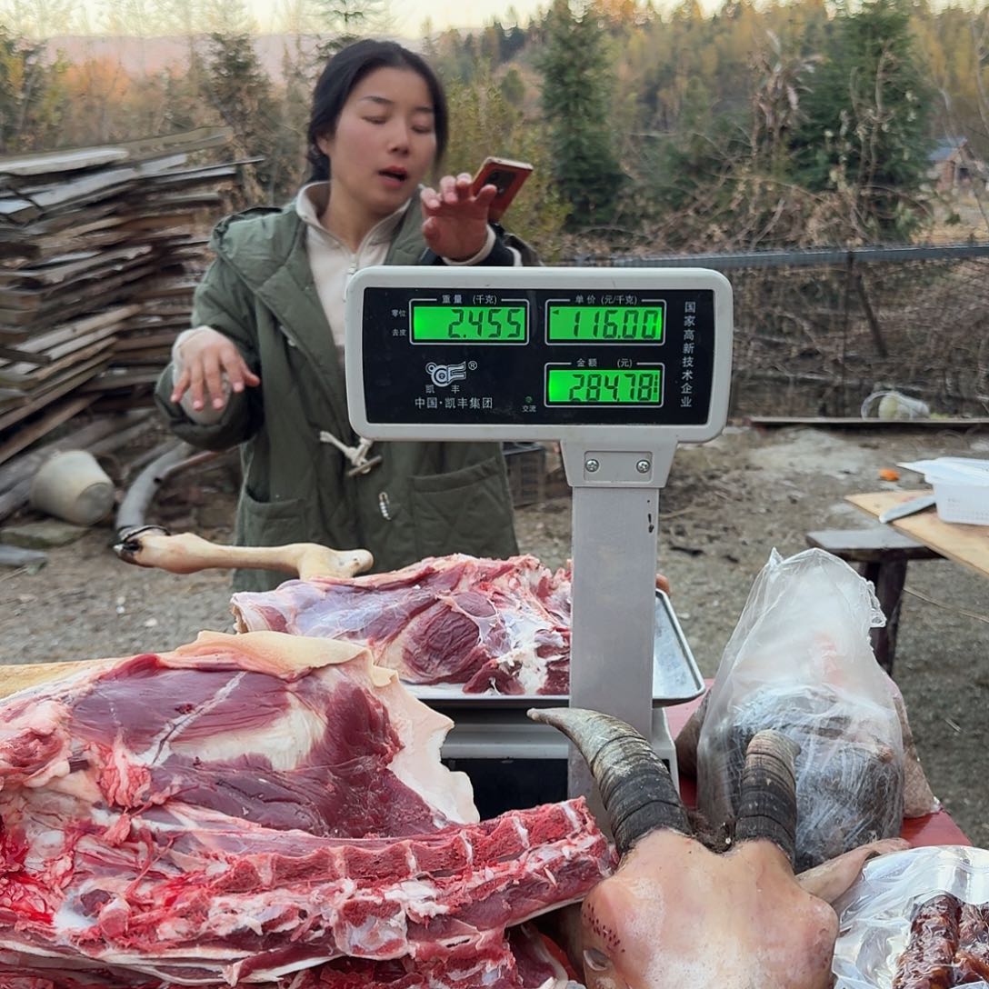 散装中国大陆黑山羊羊后腿