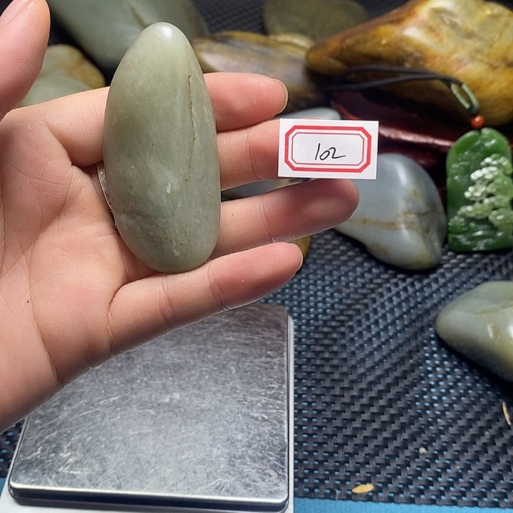 和田玉未镶嵌挂件102