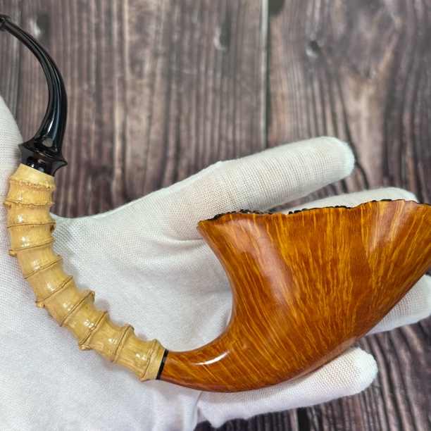 进口石楠木手工弯斗