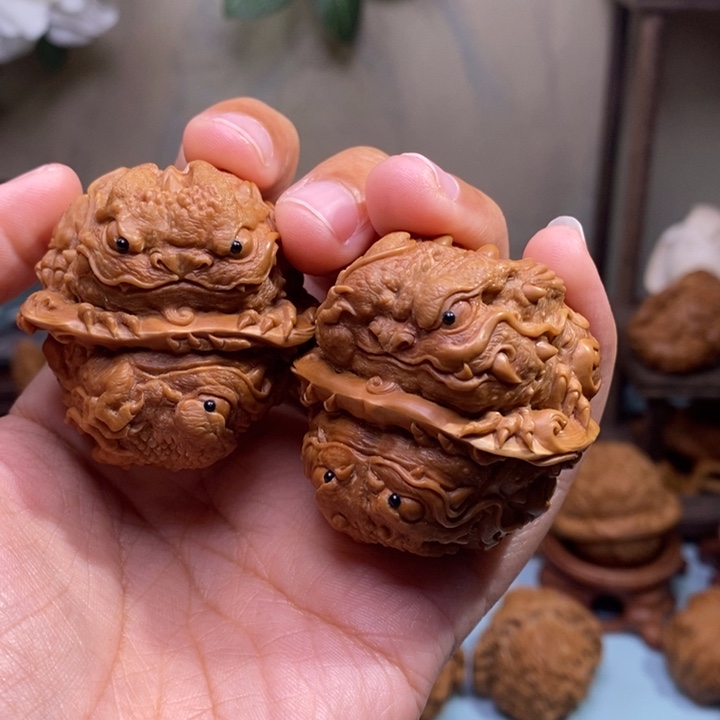 【闪购商品】核桃手串/手链之*龙蟾雕刻