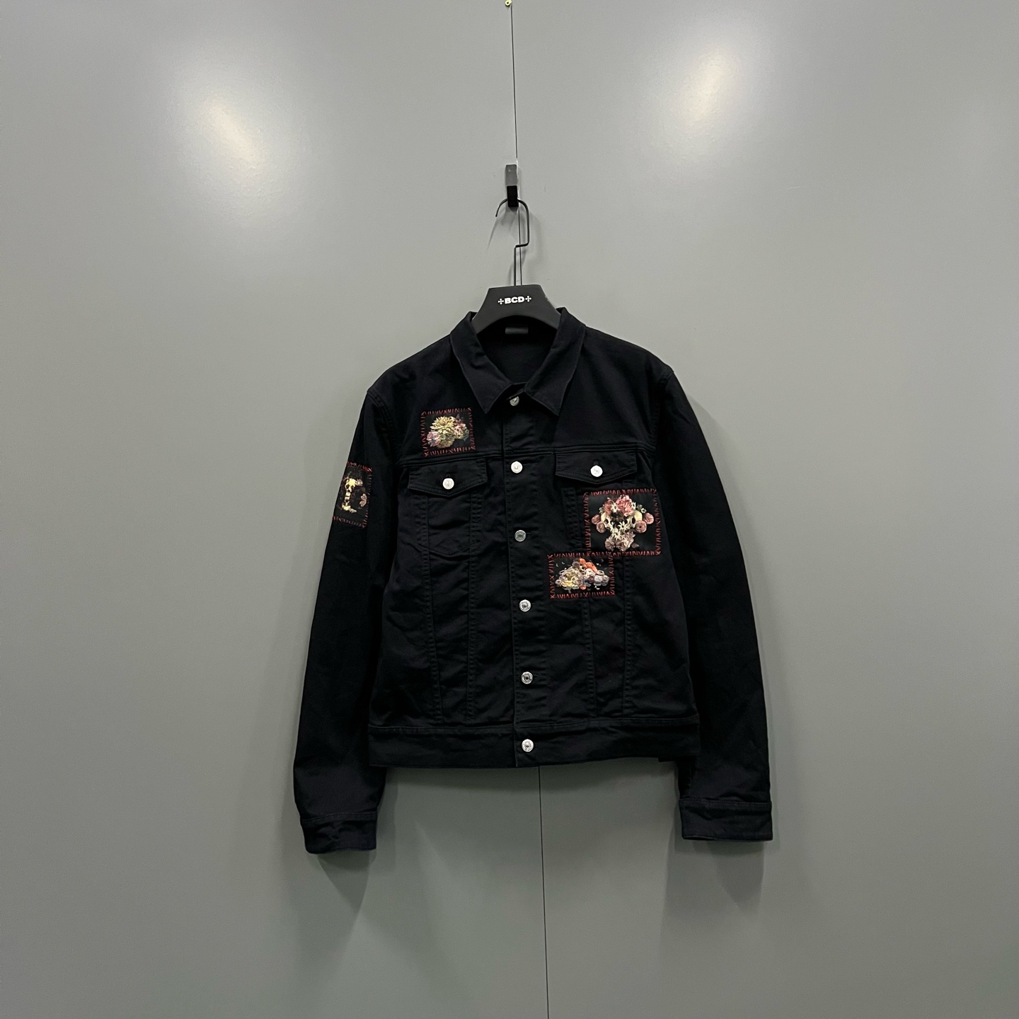99新 DIOR/迪奥 h910 花卉刺绣牛仔外套 54码 207403