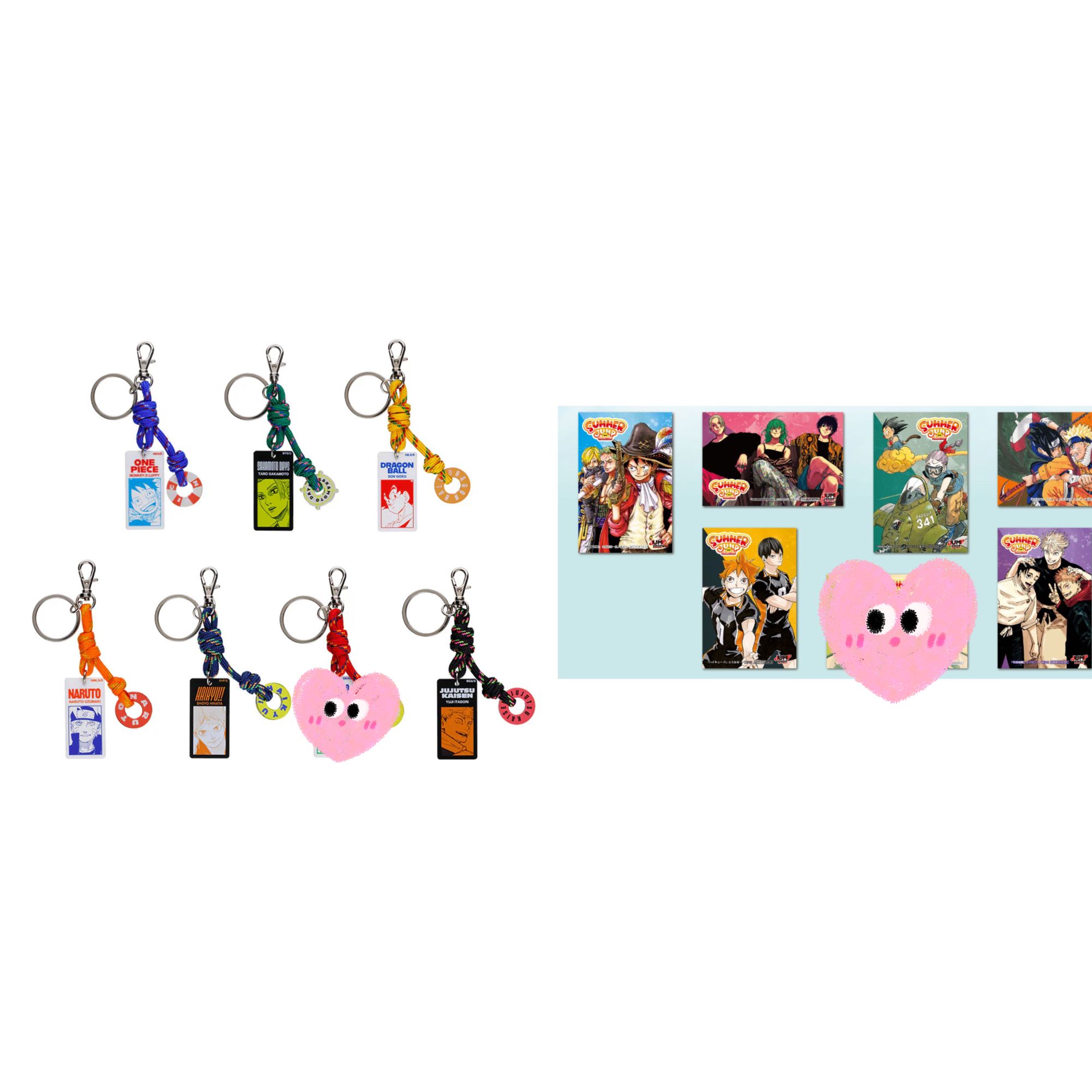 js多ip钥匙扣抽到鬼子送2海贼王特典明信片特典抽出重抽动漫周边