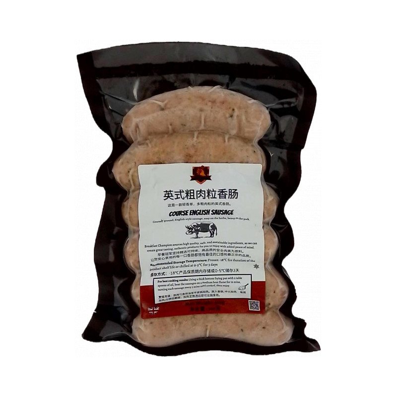 Breakfast Champion 英式粗肉粒生肠 360g 1件/份