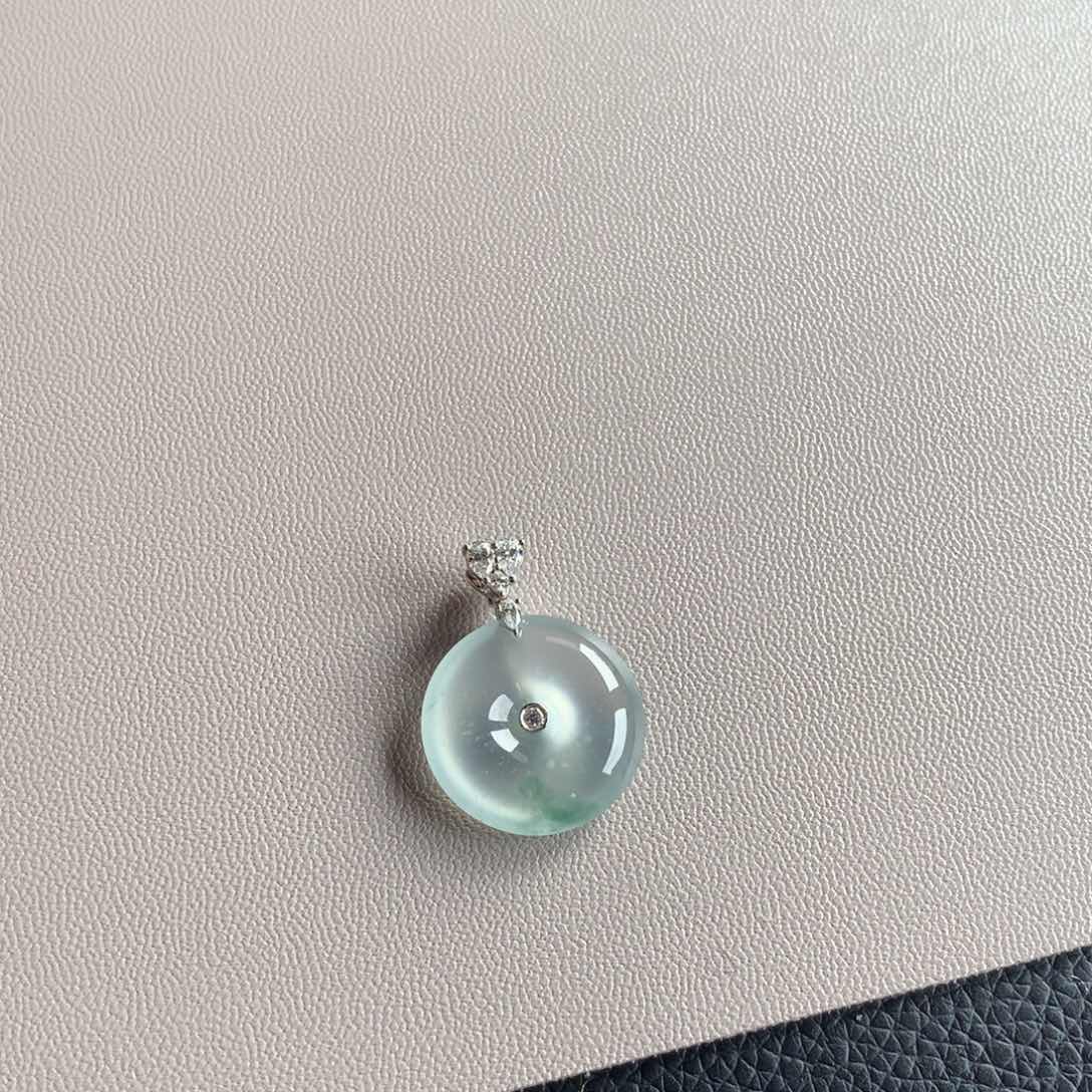 翡翠颈饰未镶嵌天然缅甸翡翠