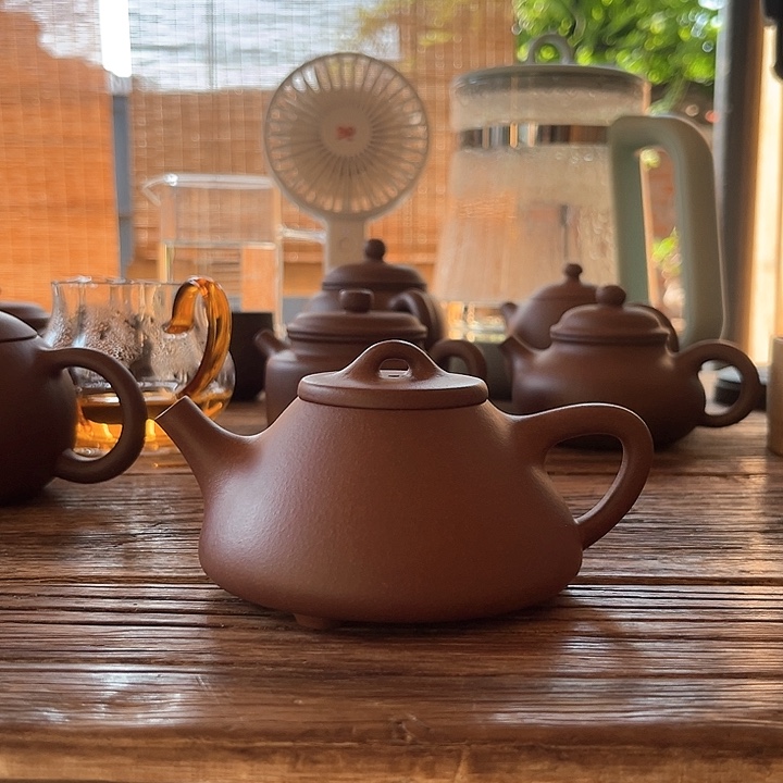 茶壶紫砂半手工子冶石瓢150cc 