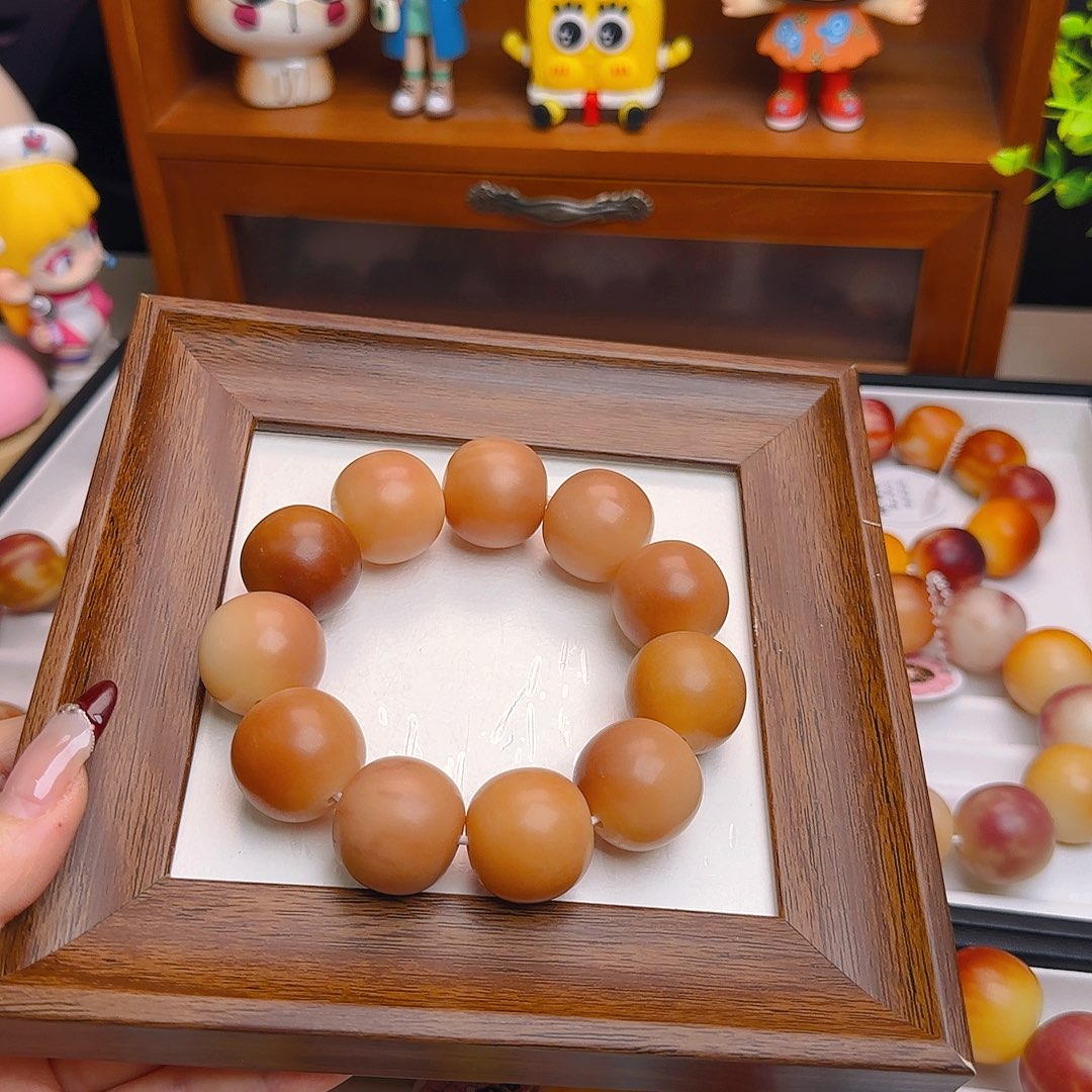 菩提根/象牙果手串卡23干磨苹果