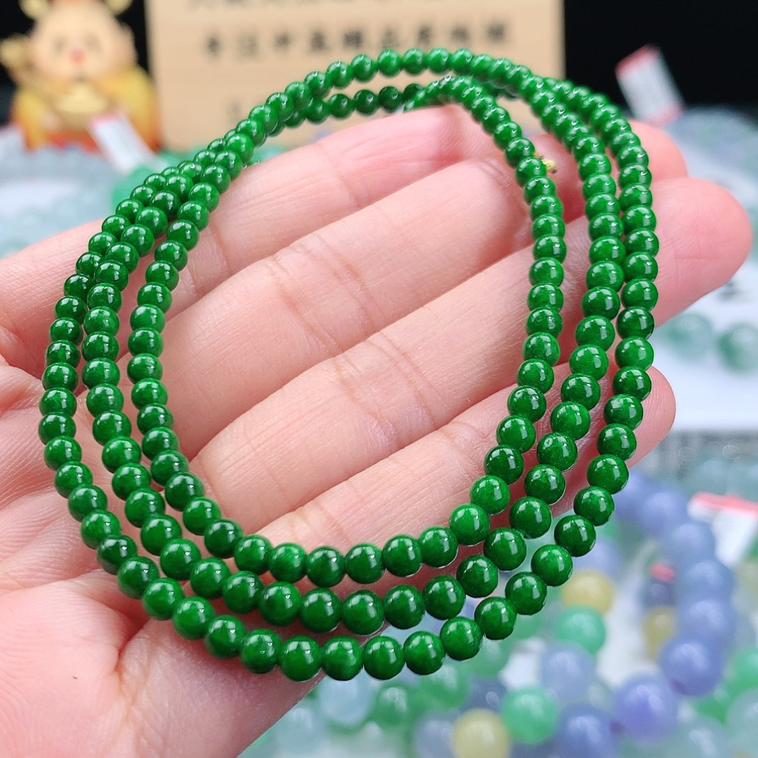 翡翠手链未镶嵌卡3.6mm