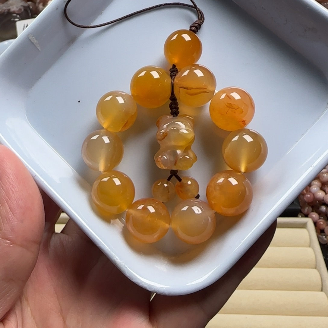 未镶嵌玛瑙/玉髓珠宝半成品
