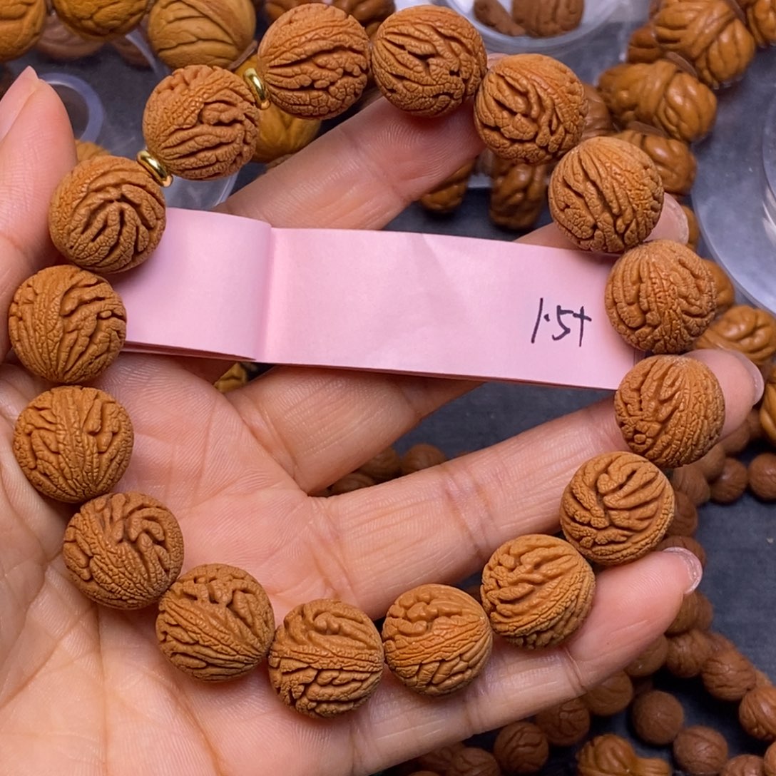 秦岭龙纹桃核16颗