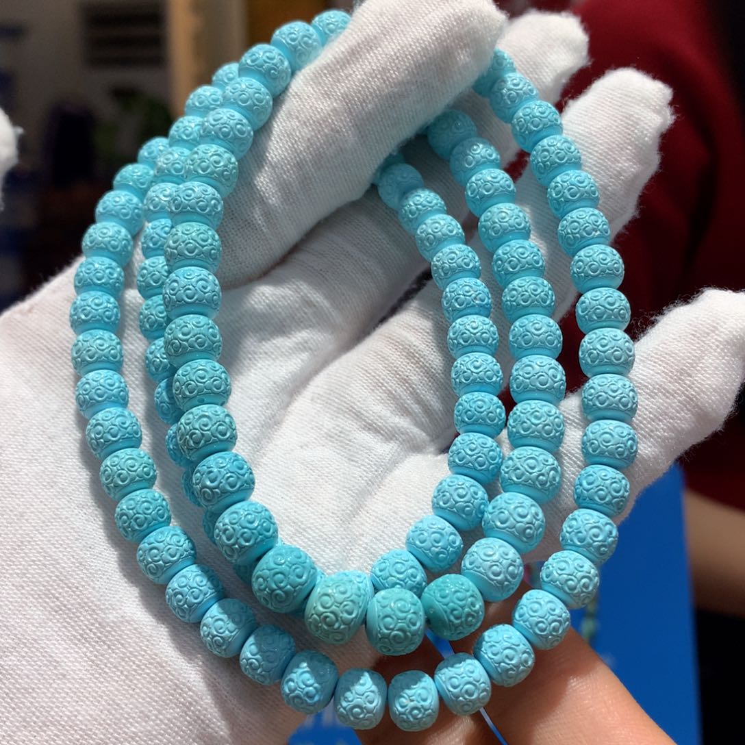 未镶嵌绿松石长链