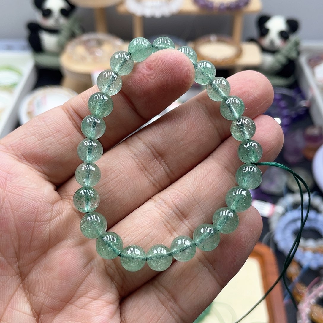 水晶手链未镶嵌绿草莓晶