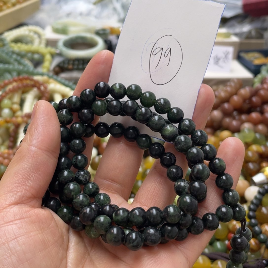 蛇纹石玉手链未镶嵌