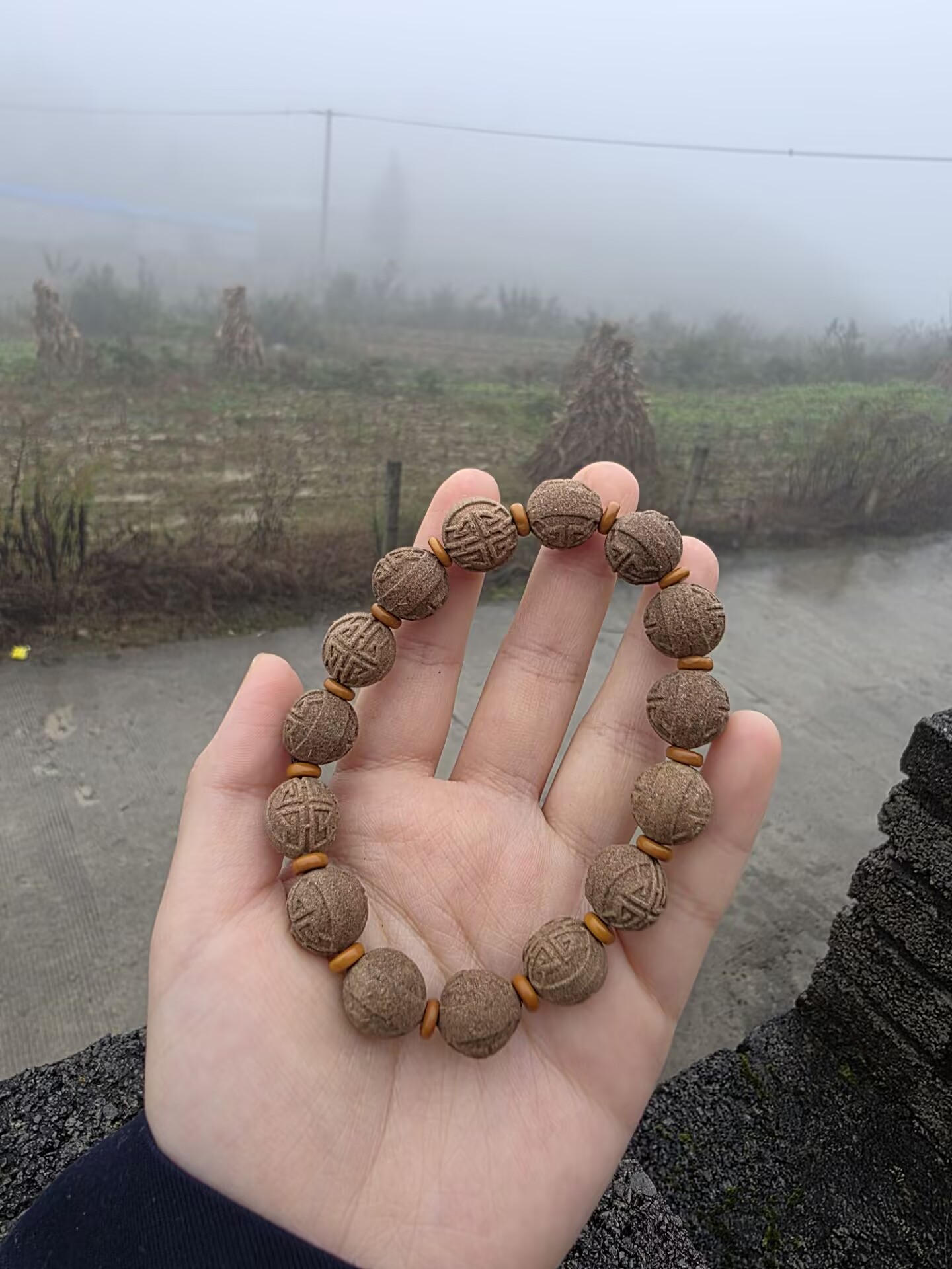 非金属木质手链 合一道家归元安神合香珠道门师傅纯手工中药手串