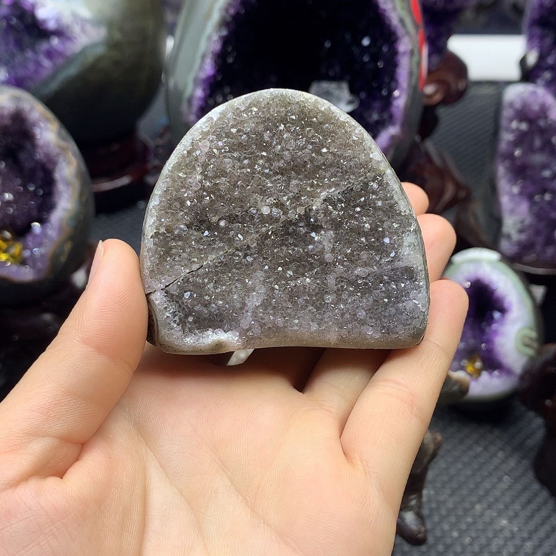 摆件未镶嵌紫晶小潘摆件