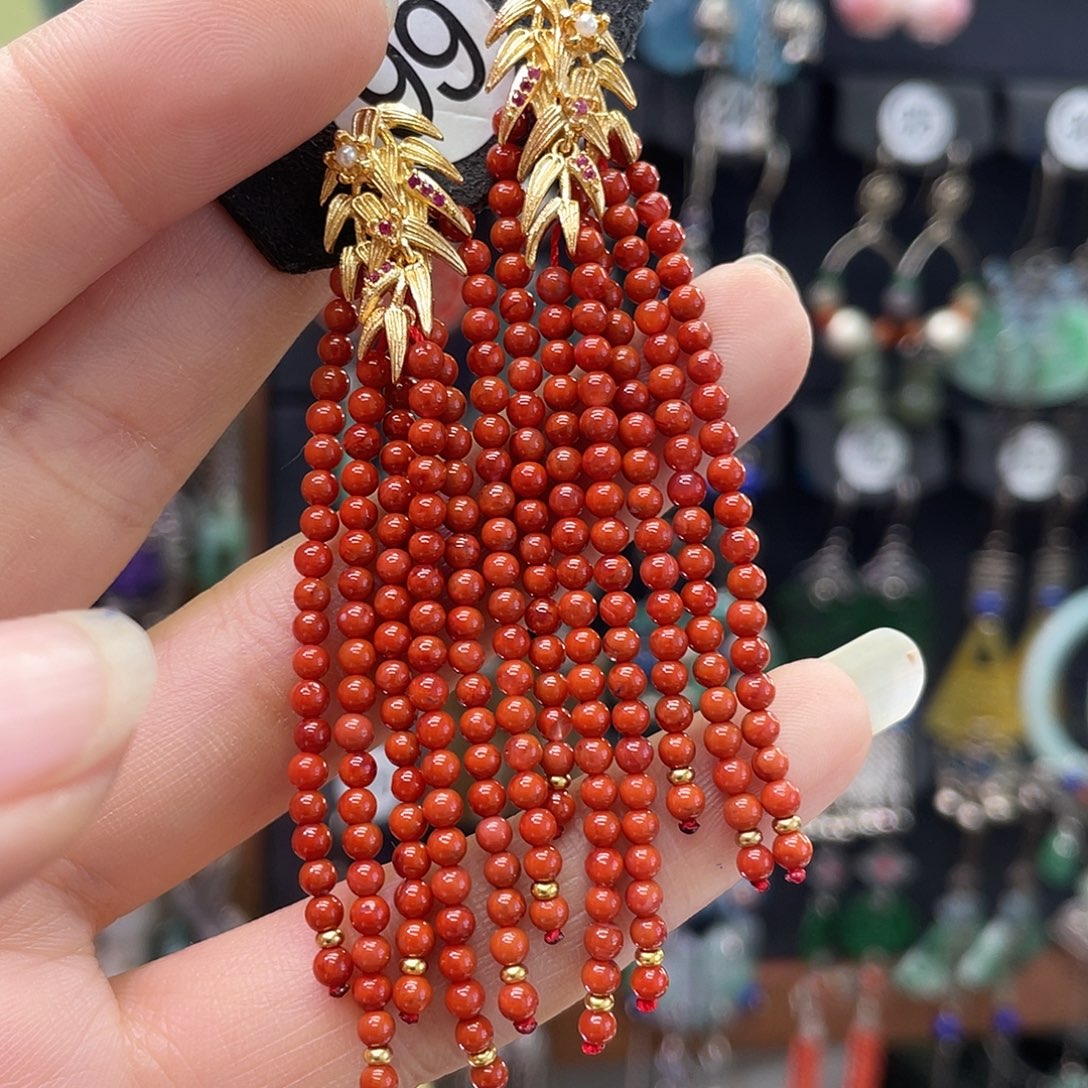 生****南红玛瑙银S925镶嵌耳饰563hbbh