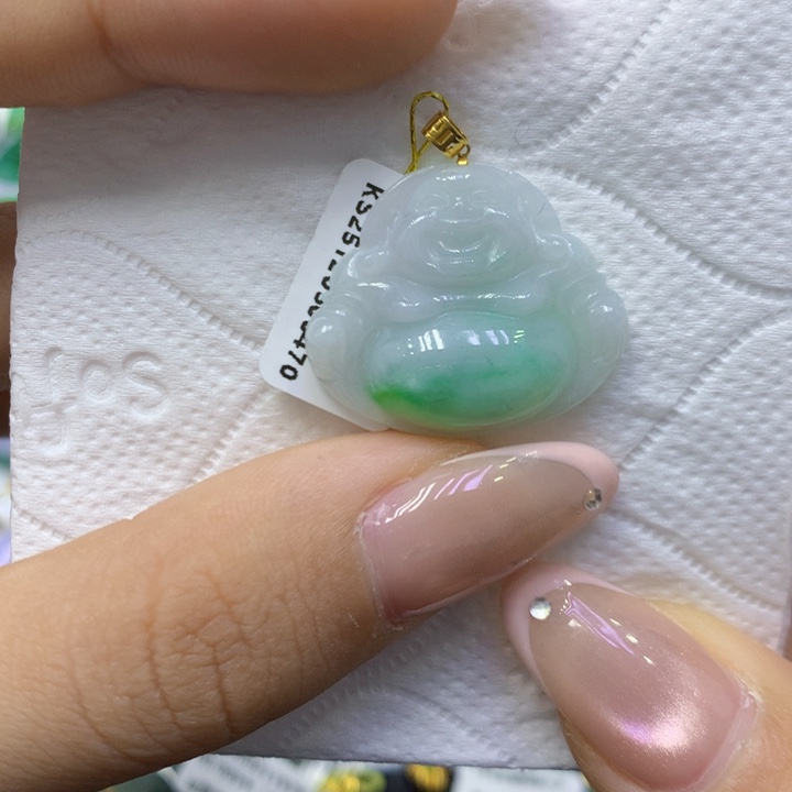 颈饰18K金镶嵌翡翠