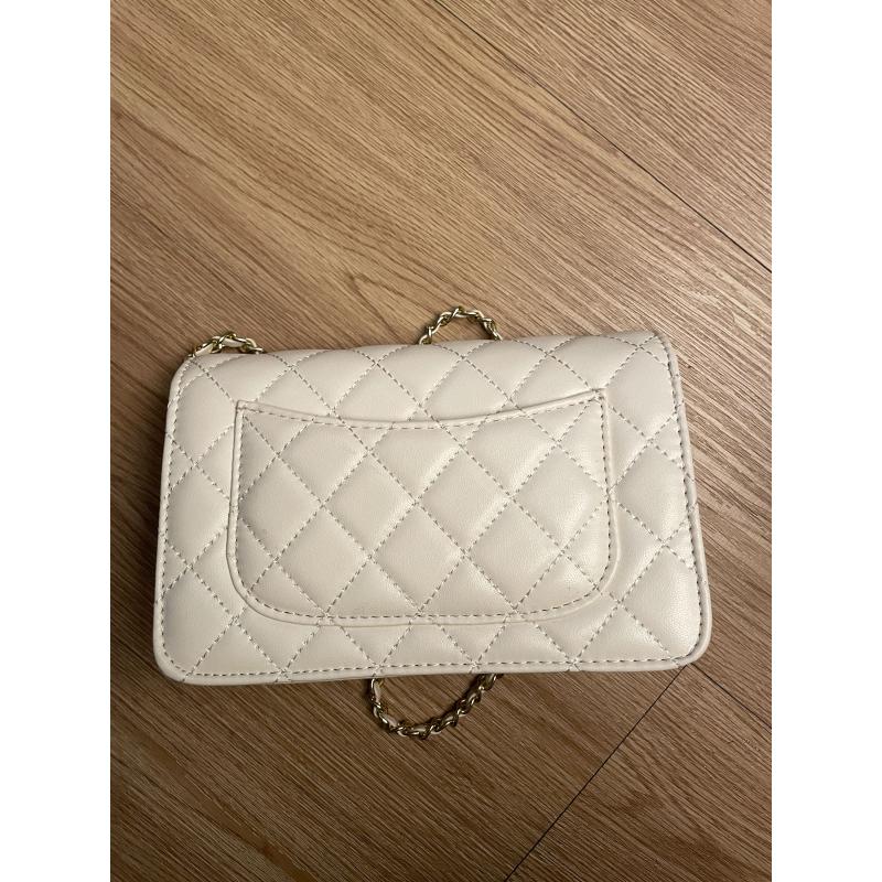 时尚潮流真皮女包斜挎包小钱包 0315 白色