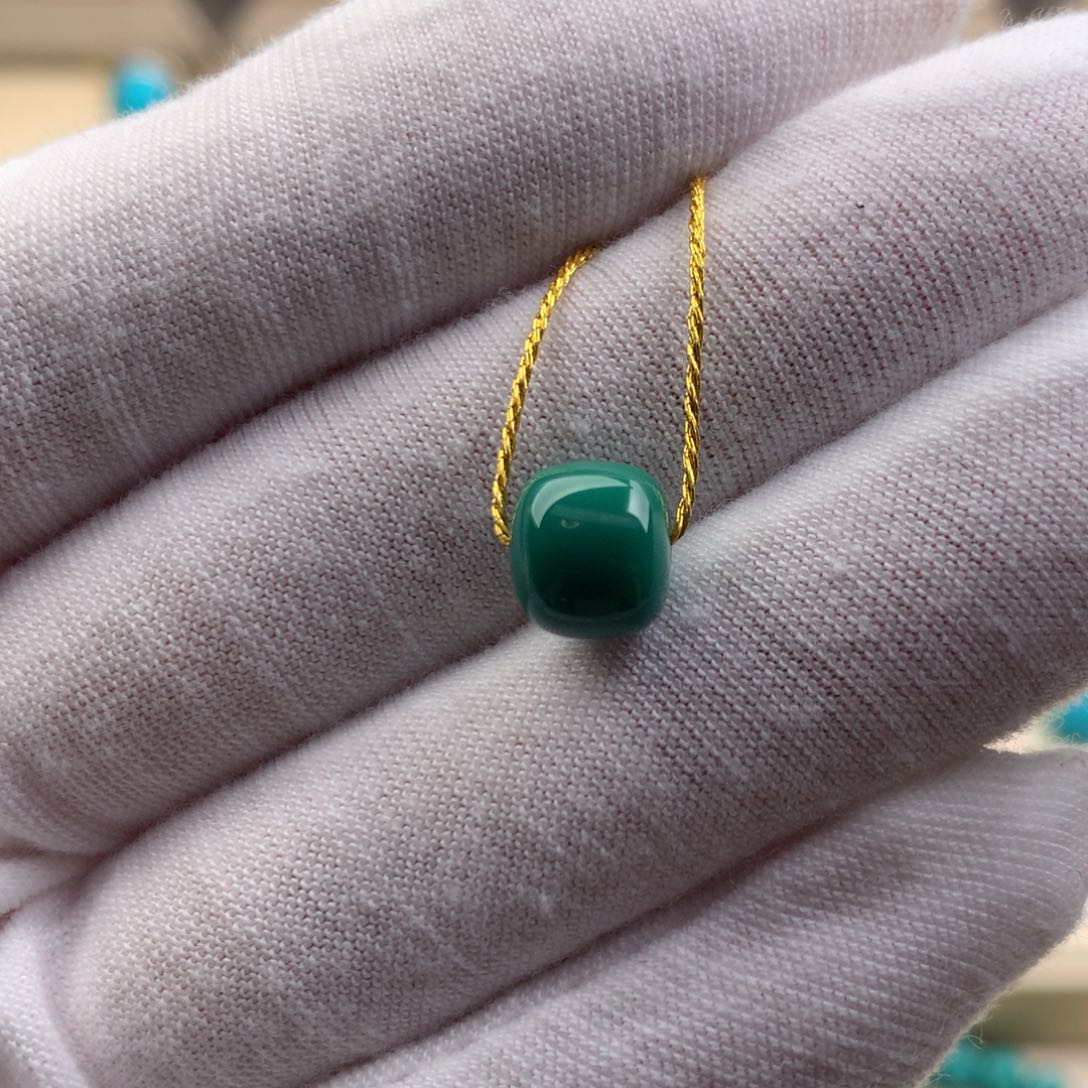 未镶嵌绿松石珠宝奇石8.2*7.3