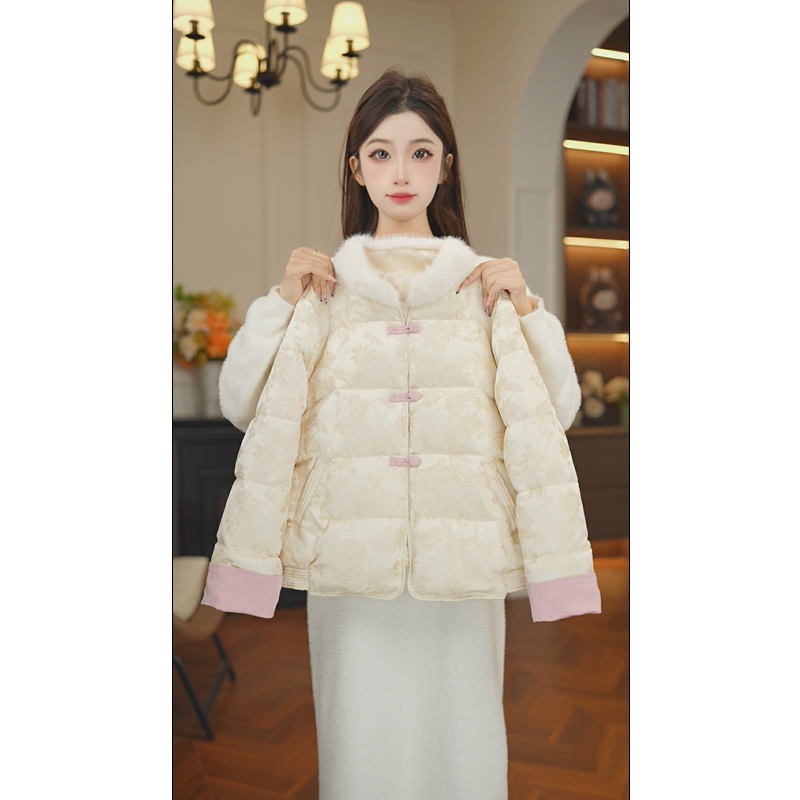 女童中式棉服冬装2025新款洋气儿童冬季国风棉衣中大童棉袄潮7848