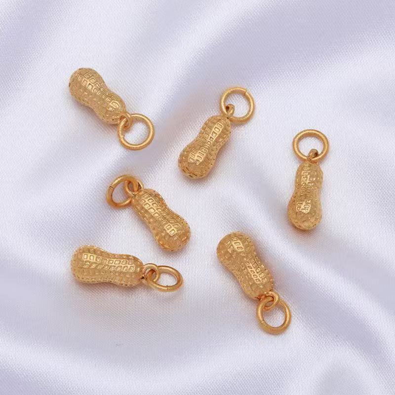 合金吊坠 Y0522花生吊坠时尚百搭实心磨砂