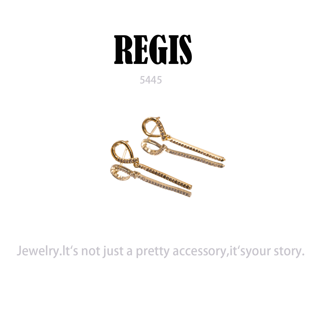 镀K金  REGIS  耳饰～5445