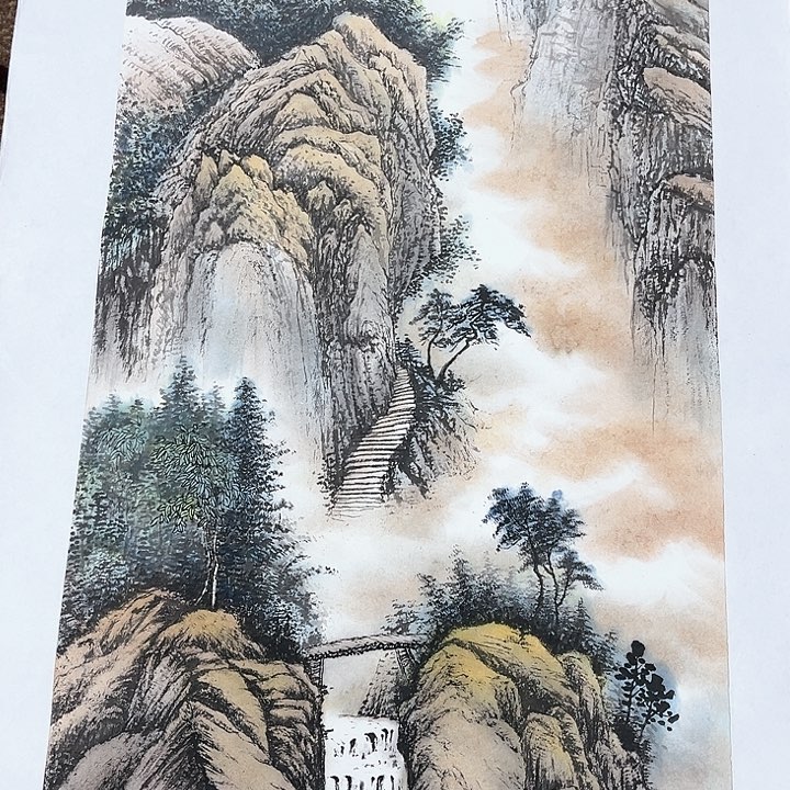 国画1*三尺整张余连峰