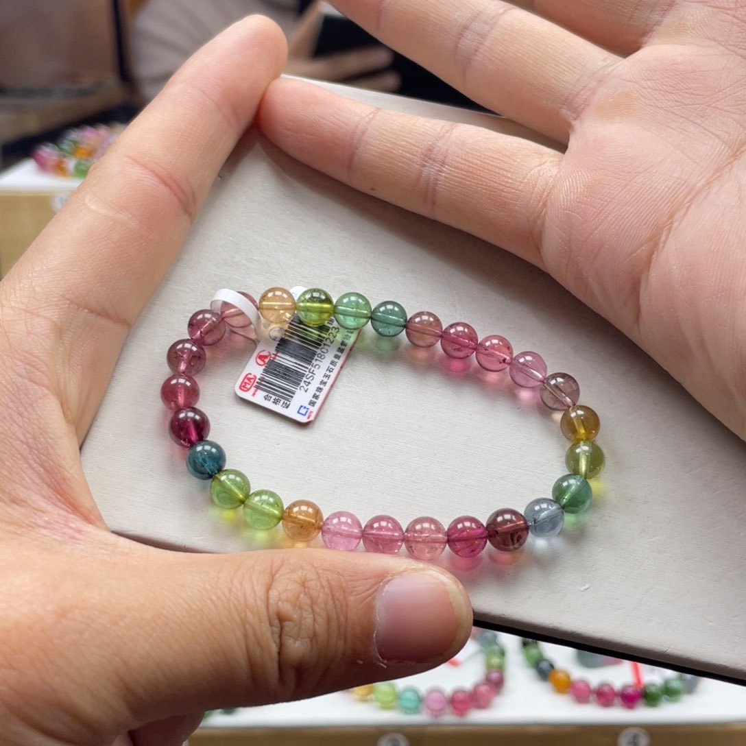 碧玺手串未镶嵌6.5mm.mmmmmmmmm