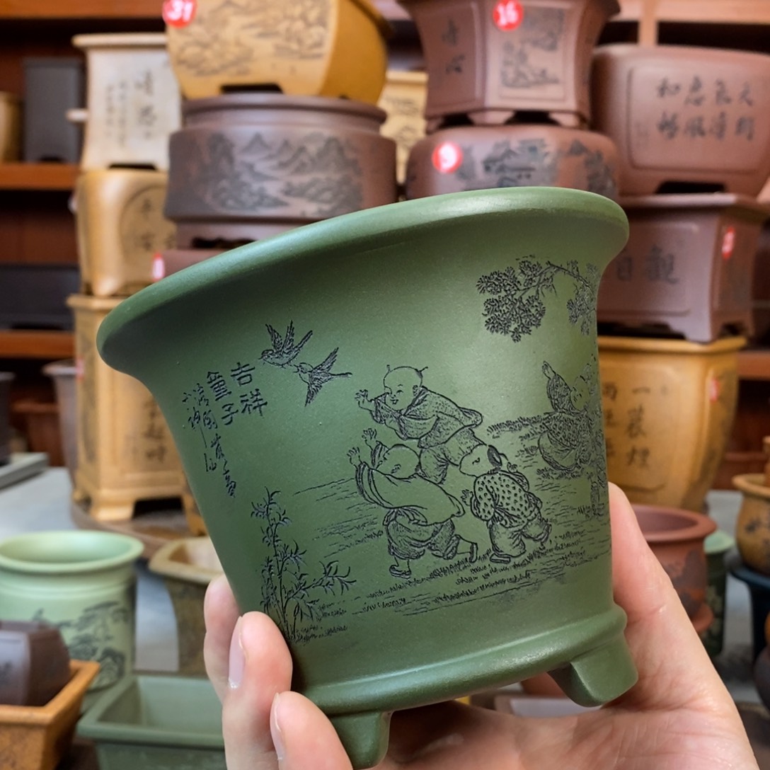 11×10紫砂花盆盆景花盆小