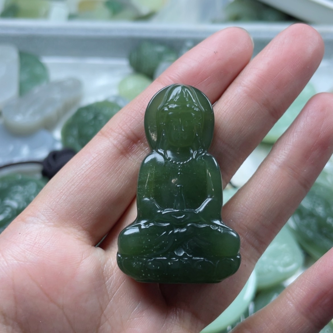 【闪购商品】和田玉颈饰未镶嵌一***发