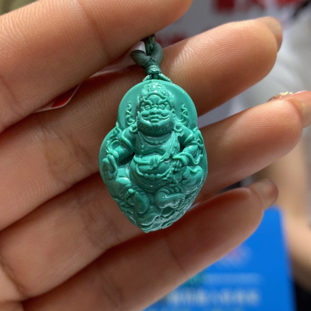 绿松石未镶嵌吊坠