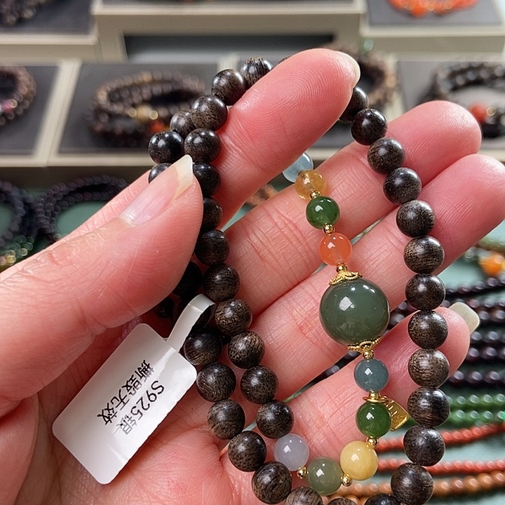 沉香手串0.6文莱沉香手串